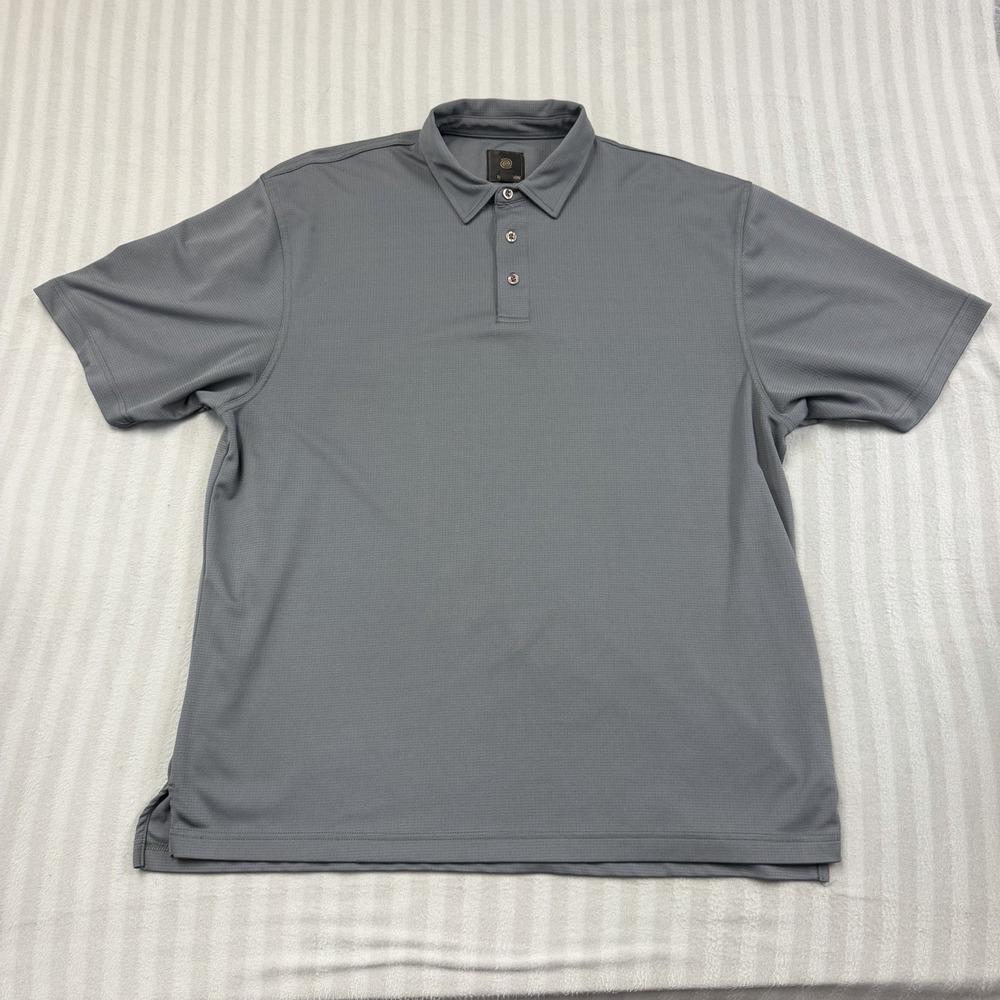 F/X Fusion Men's Size 2Xl Short Sleeve Polo Dark Gray Golf Sports